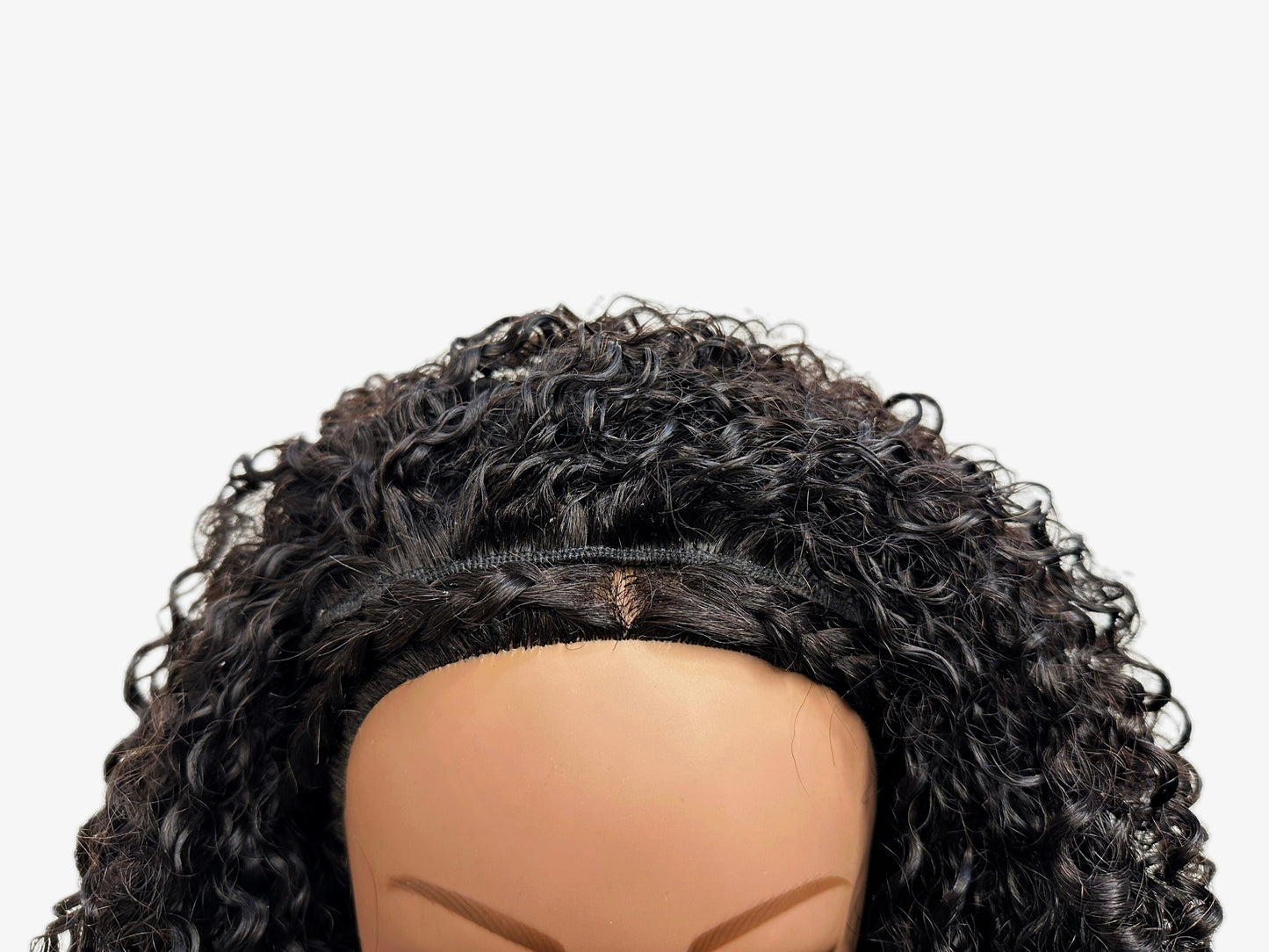 Small Natural Curl Half-Wig