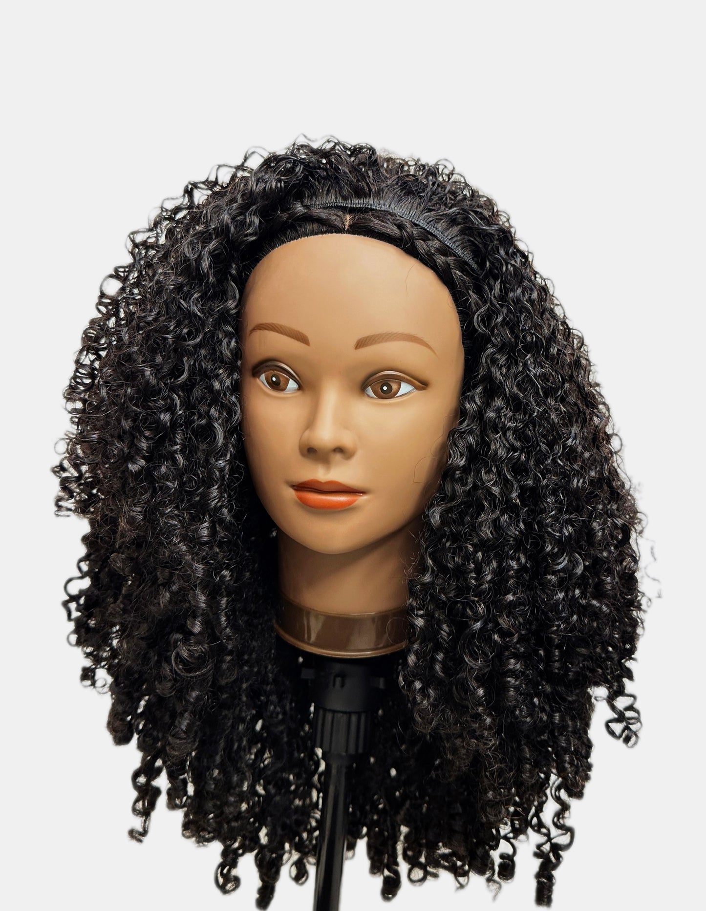 Small Natural Curl Half-Wig